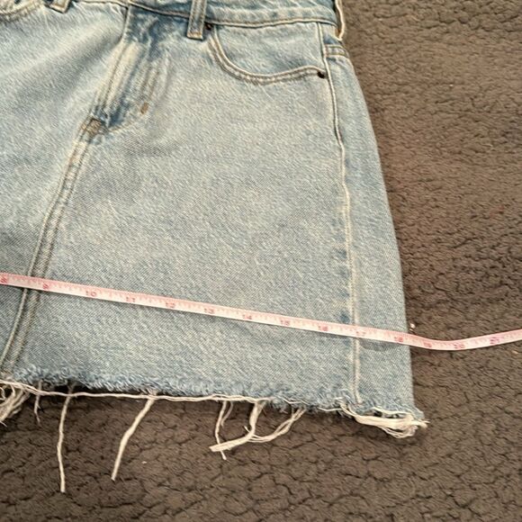 Pacsun Denim Mini Skirt Size 25 - Picture 3 of 7